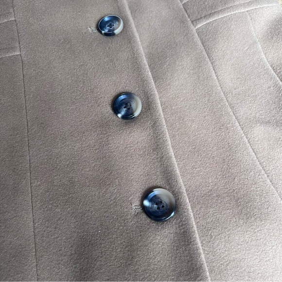 Anne Klein Women’s Camel Wool & Cashmere Petite Coat - Picture 4 of 14